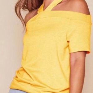 Yellow Halter Tee